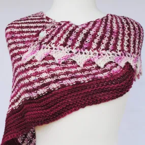 PDF Mercurial Stripes Shawl Knitting Pattern Digital Download