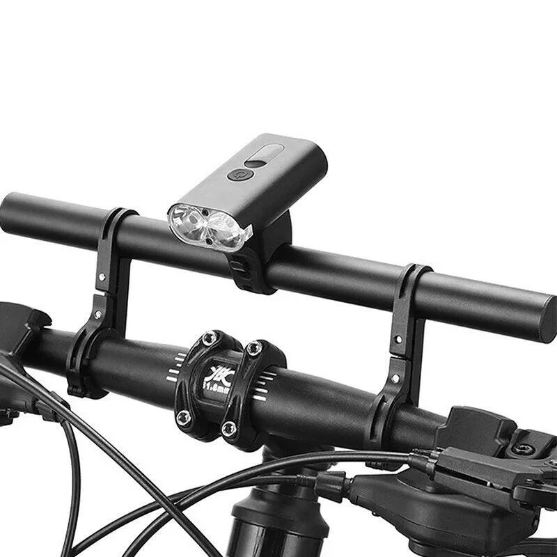 20/30cm Bicycle Handlebar Extended Bracket Bike Mount Bar Computer Holder Support Rack Alloy Stand Double Frame Bicycle Clip