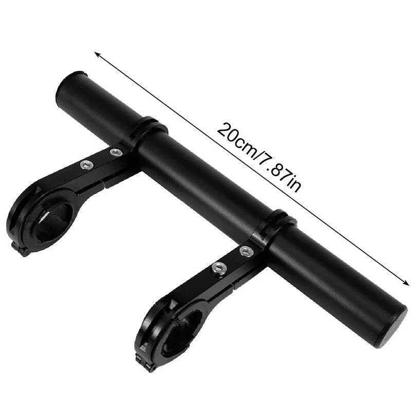 20/30cm Bicycle Handlebar Extended Bracket Bike Mount Bar Computer Holder Support Rack Alloy Stand Double Frame Bicycle Clip