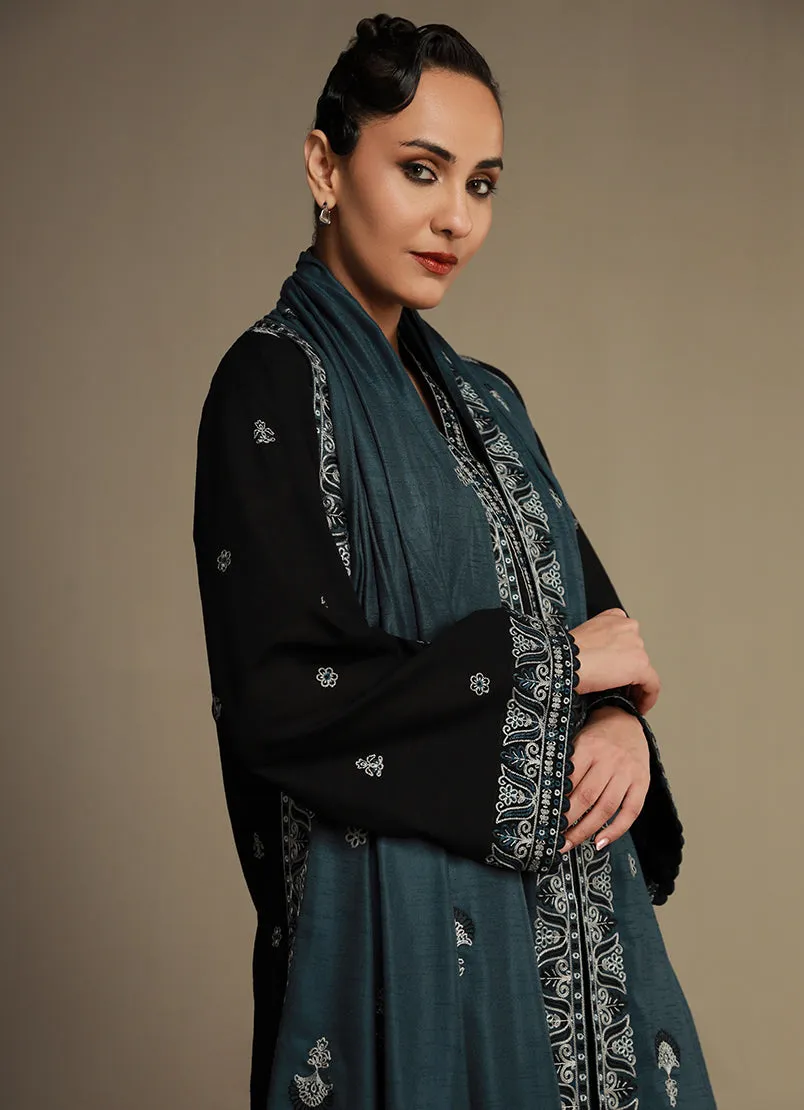 3 Pc Khaddar Embroidered Suit - Ikse-213986