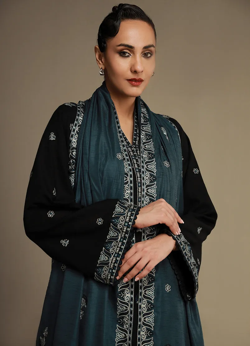 3 Pc Khaddar Embroidered Suit - Ikse-213986