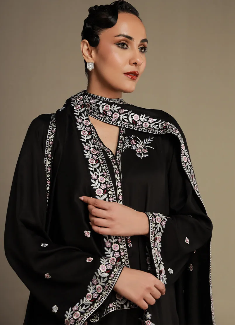 3 Pc Viscose Embroidered Suit - Itvse-214000