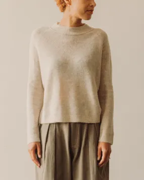 7115 Molly Long Sleeves Cropped Sweater, Heather Dove