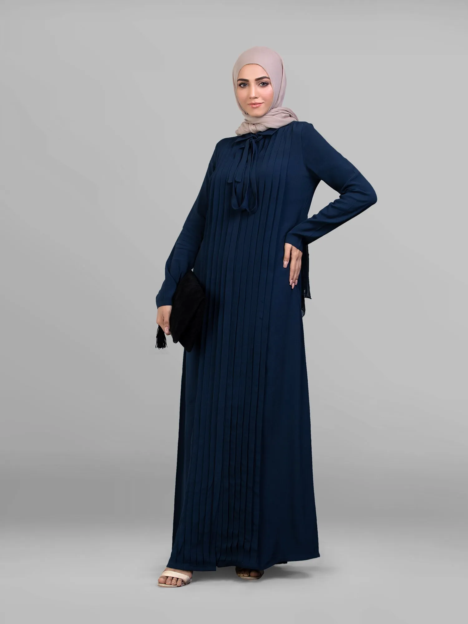 Abaya Tuck up-Navy