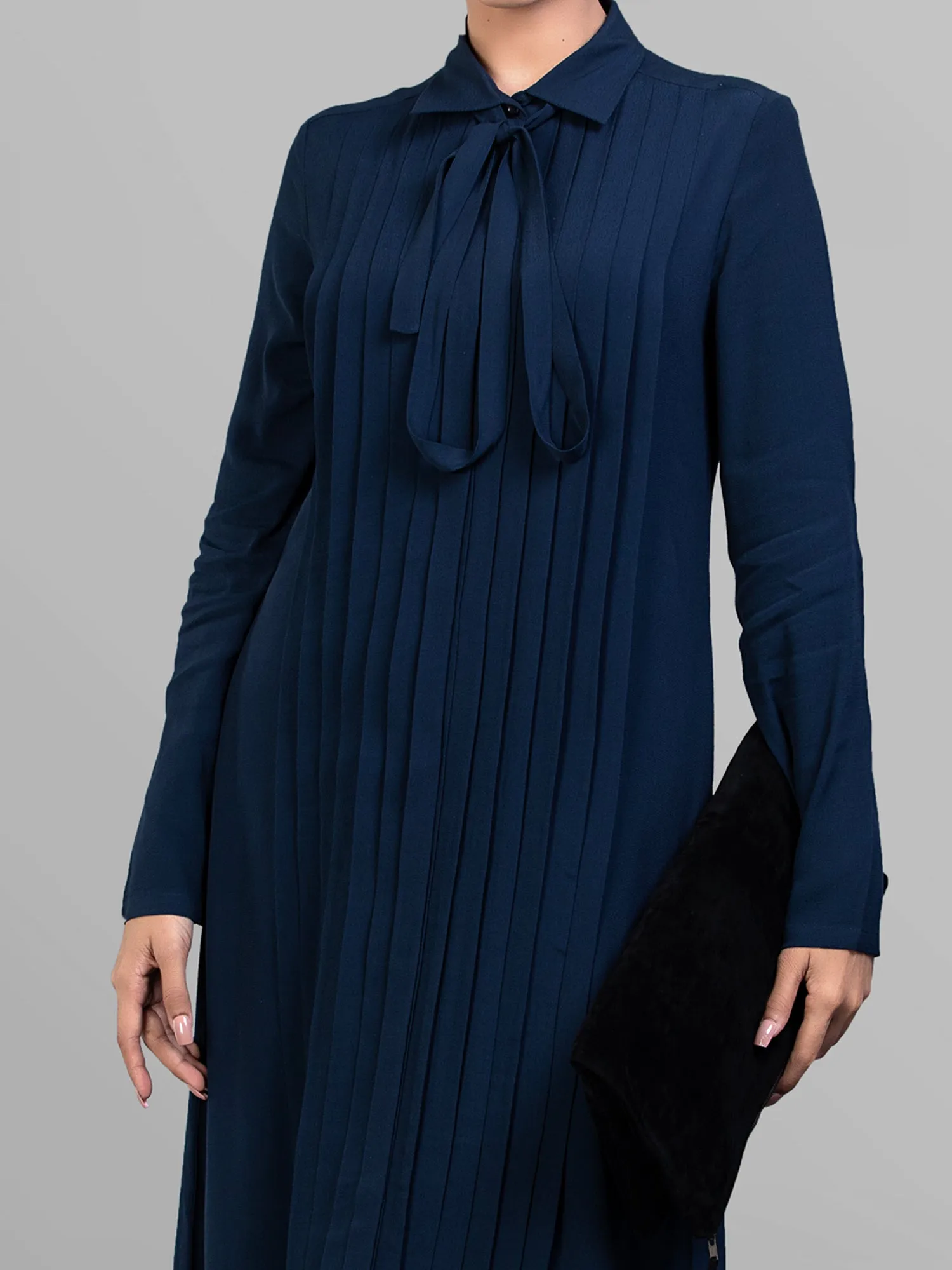 Abaya Tuck up-Navy