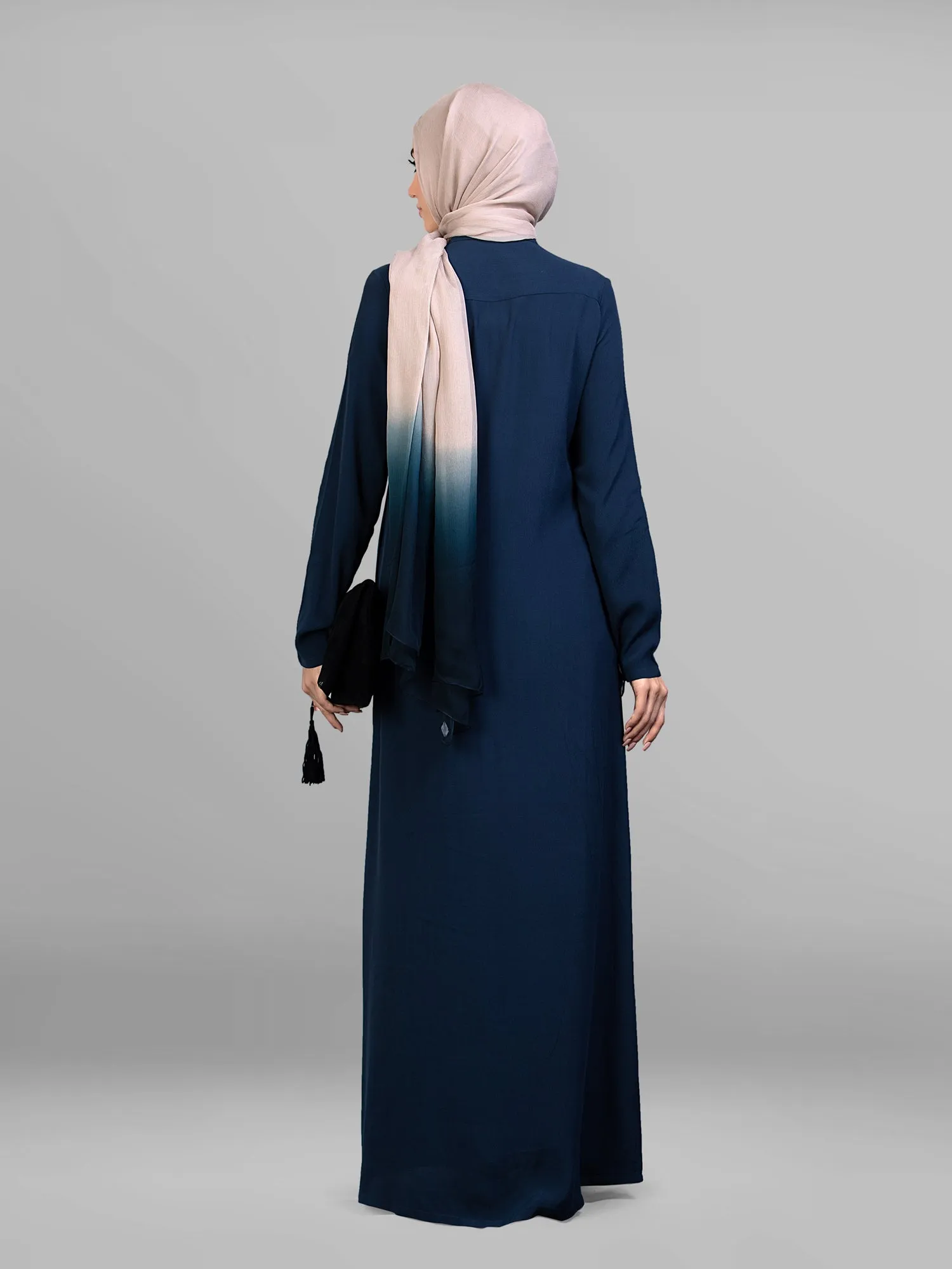 Abaya Tuck up-Navy