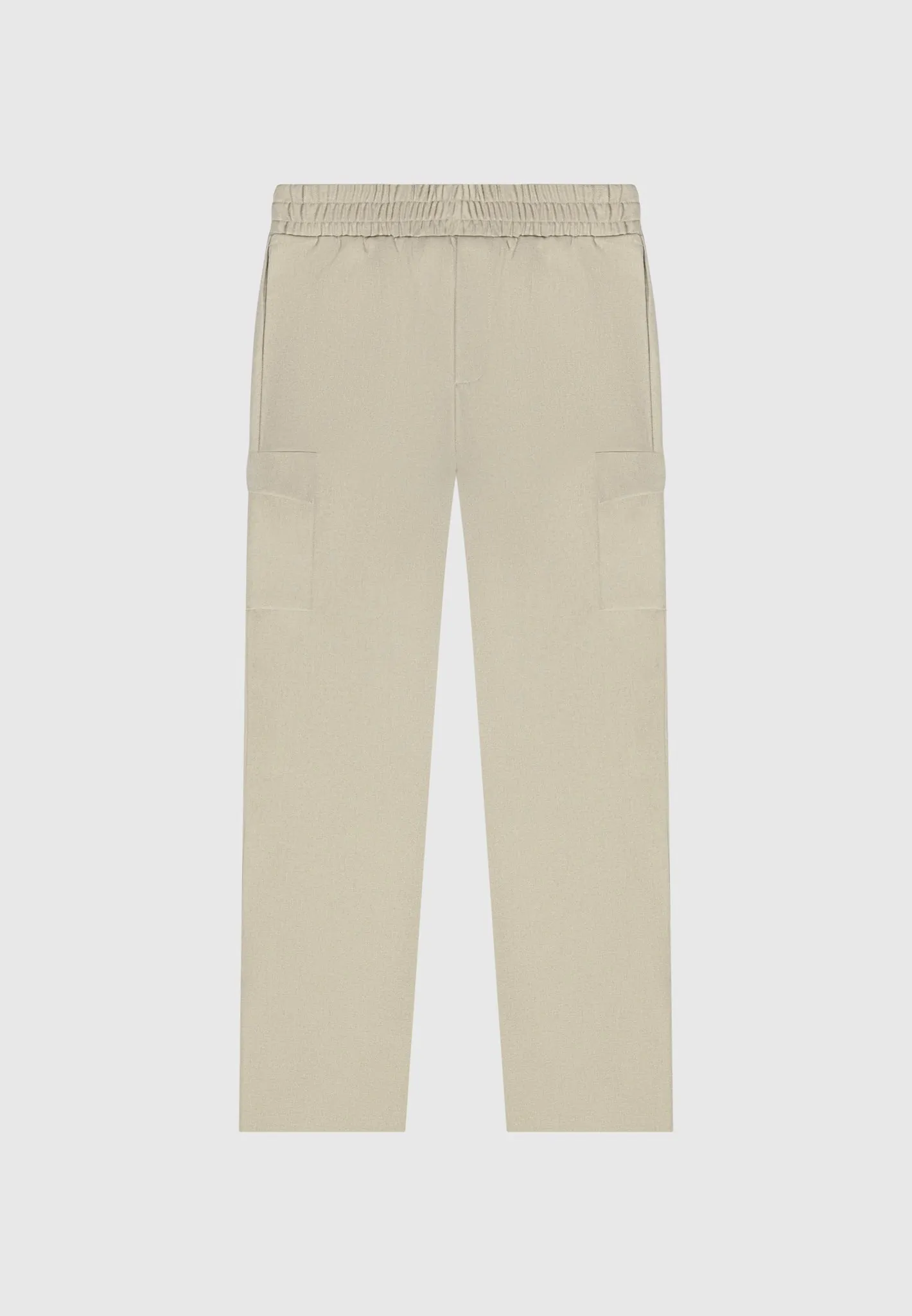 Angular Pocket Cargo Pants - Beige