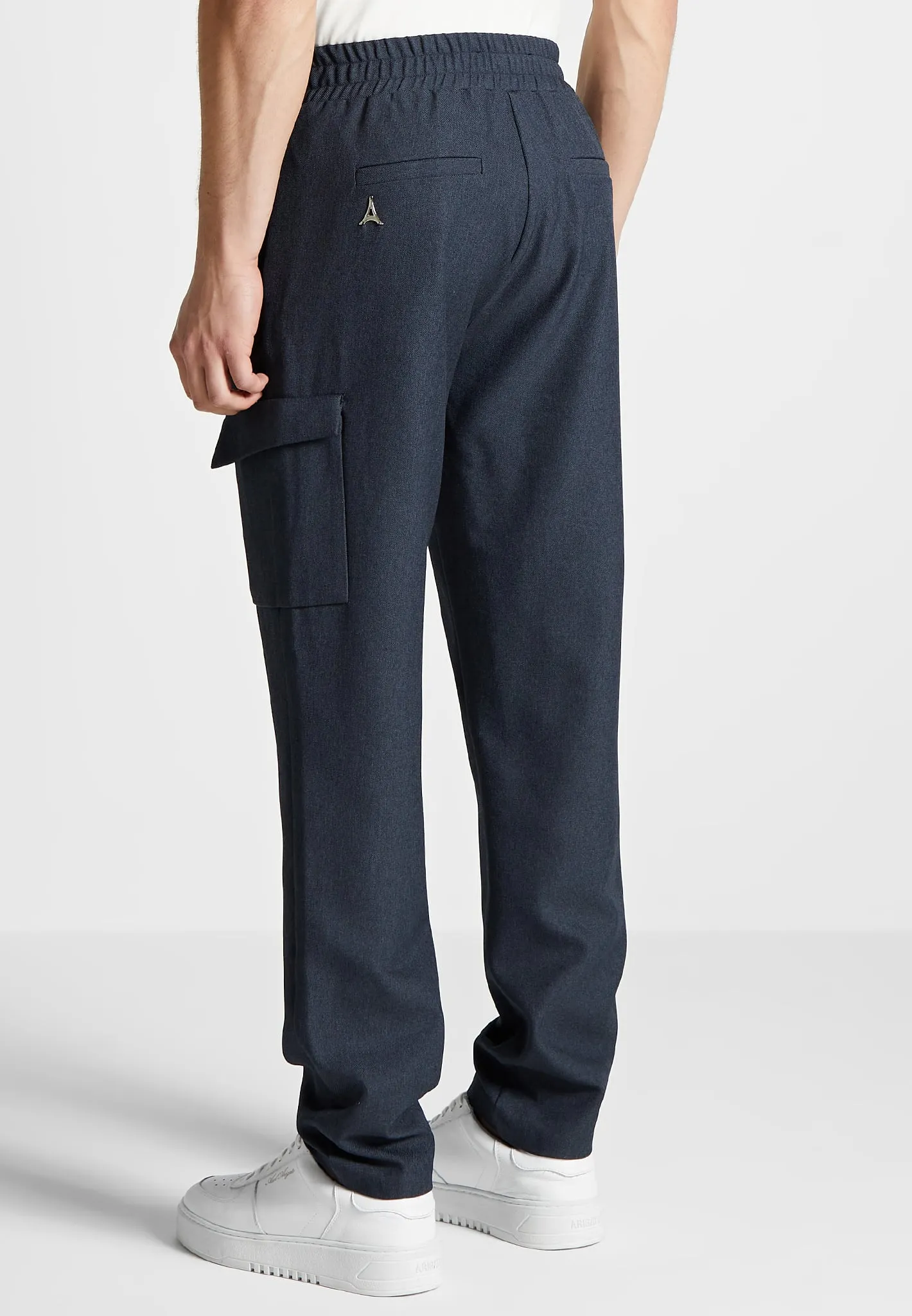 Angular Pocket Cargo Pants - Navy