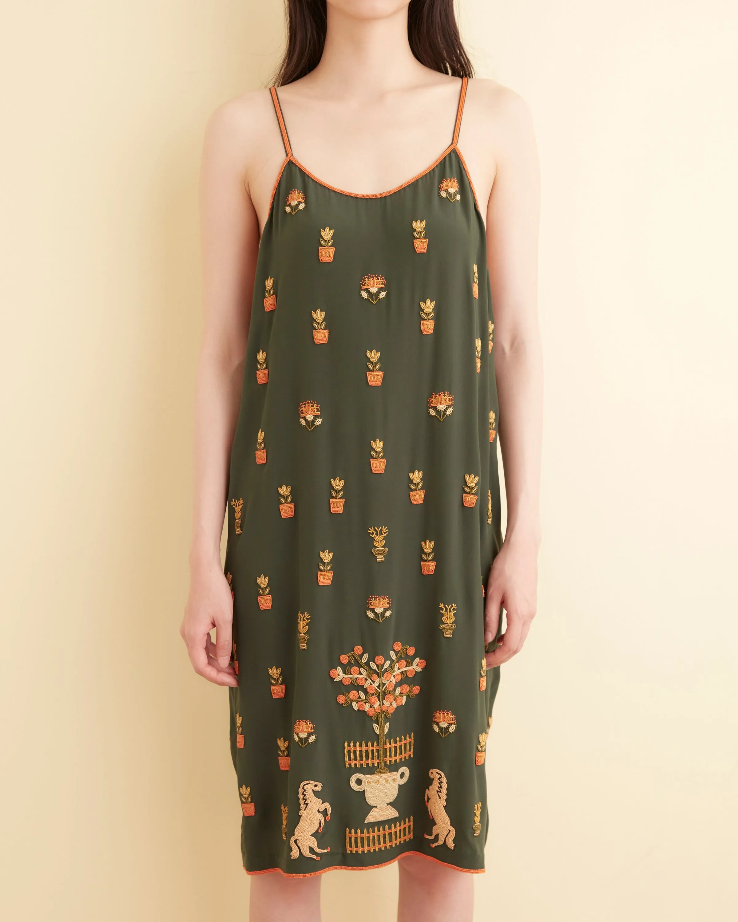 Beaded Paddock Sampler Dress