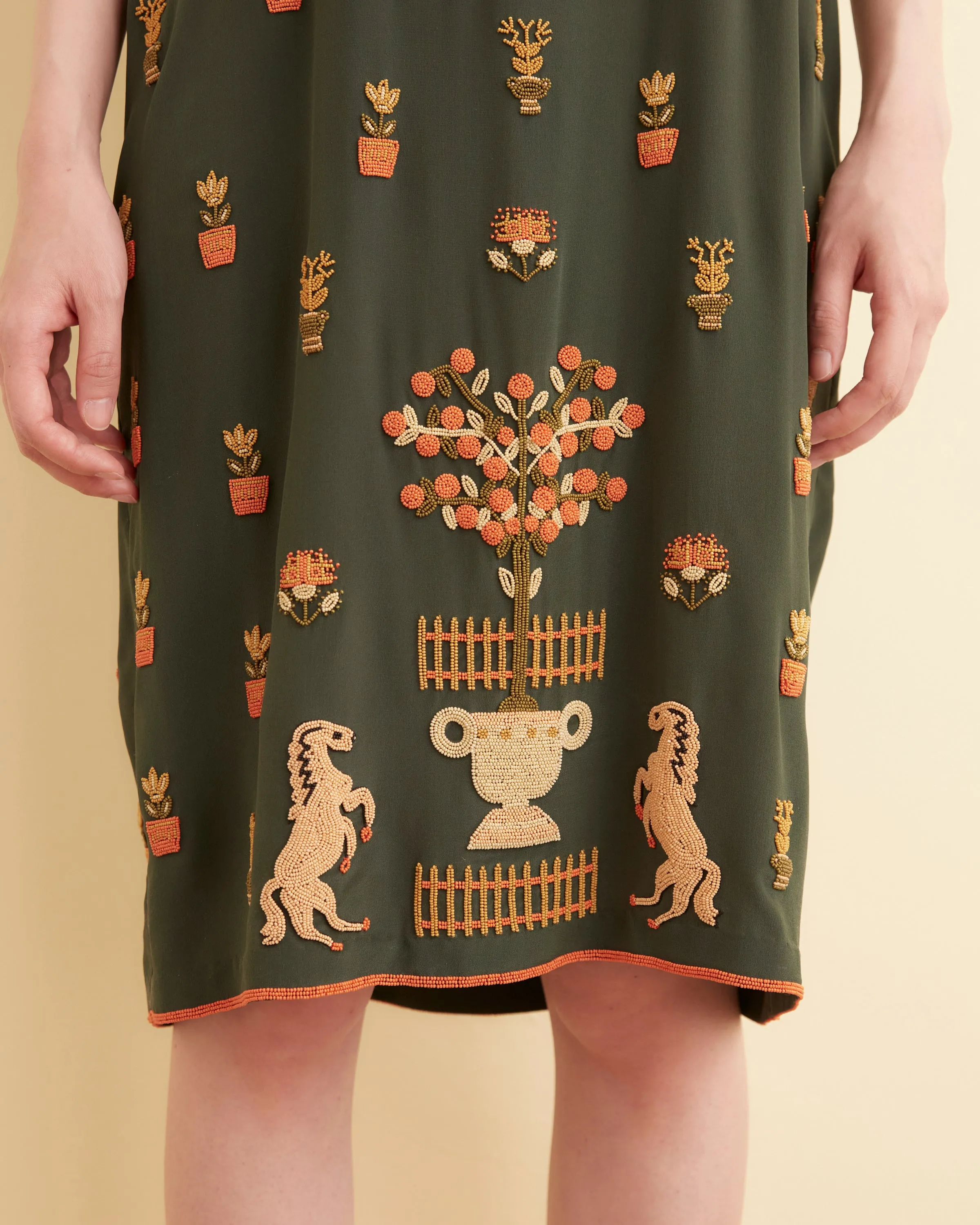 Beaded Paddock Sampler Dress