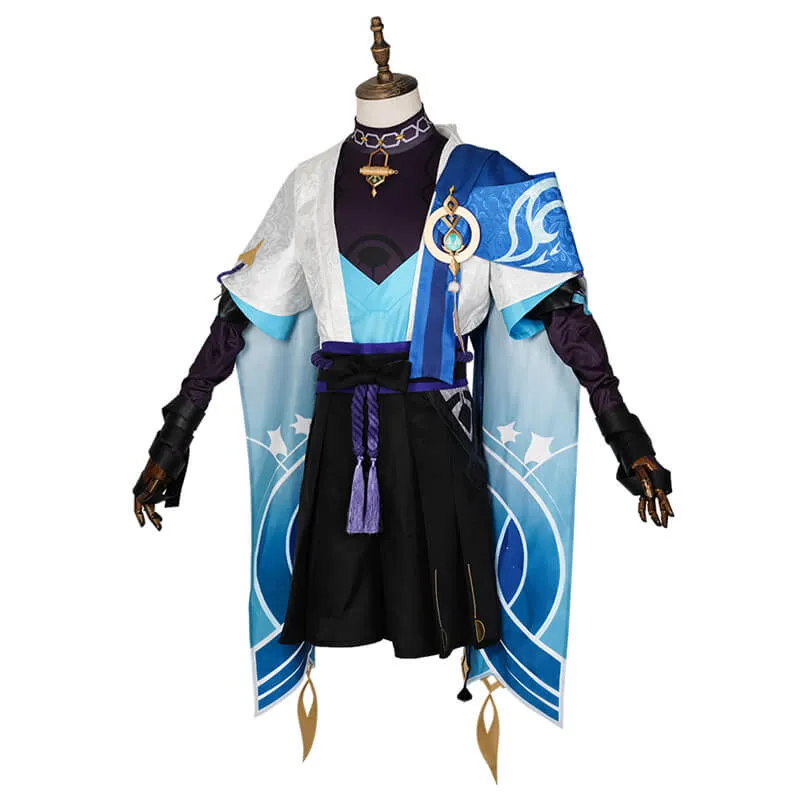 Becostume Genshin Impact Scaramouche Wanderer Cosplay Outfit Halloween Costume