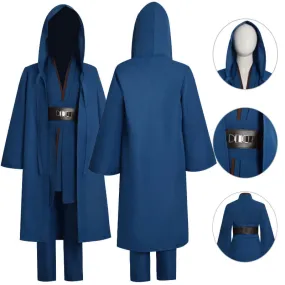 BEcostume Kids Jedi Survivor Anakin Outfit Star Wars Anakin Skywalker Halloween Suit Blue Style 2