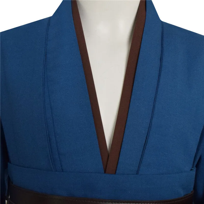 BEcostume Kids Jedi Survivor Anakin Outfit Star Wars Anakin Skywalker Halloween Suit Blue Style 2