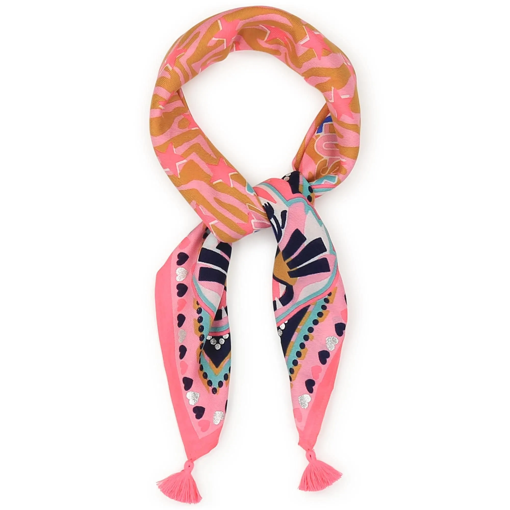 BILLIEBLUSH - Leopard Scarf - Apricot