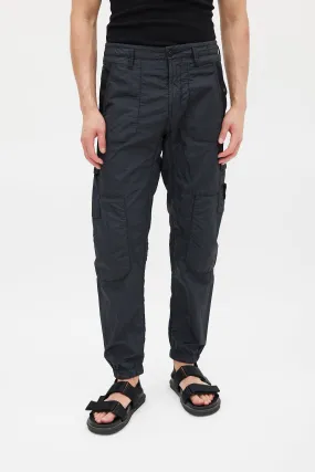 Black Nylon Cargo Jogger