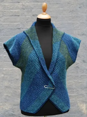 Blues vest by Hanne Falkenberg, pattern (only sold as part of kit)