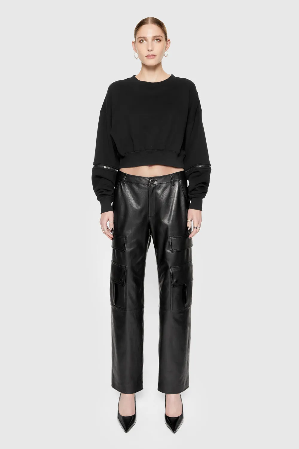 Bowie Leather Cargo Pant