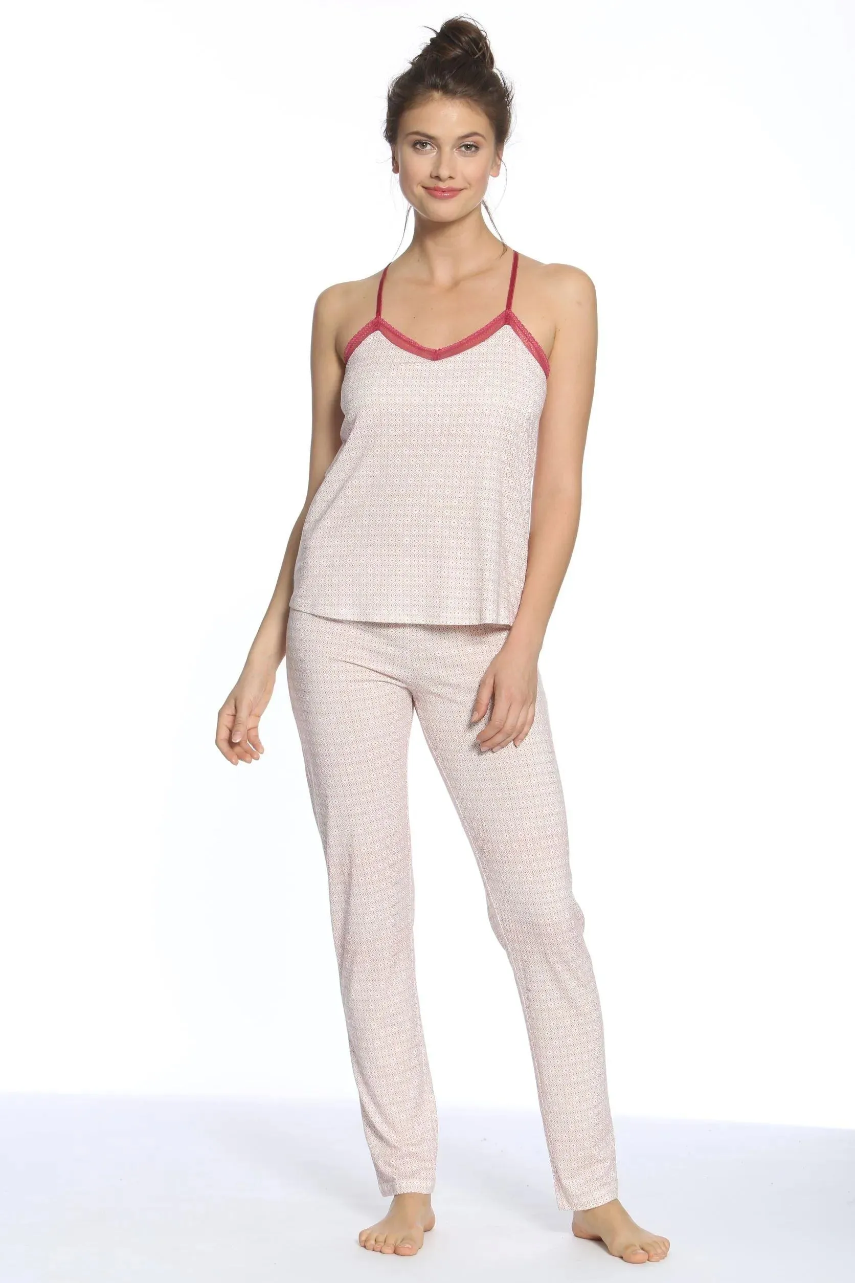 Bridgette Racerback Camisole Full Length Pant PJ Set - Clearance Rack