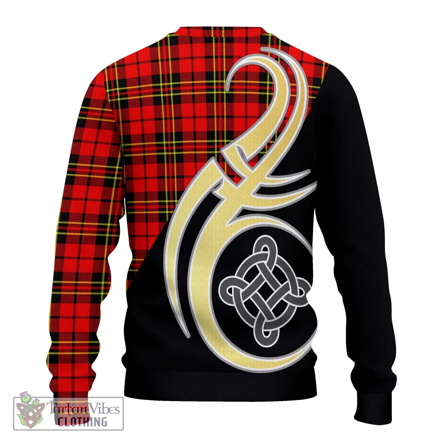 Brodie Modern Tartan Ugly Sweater with Family Crest and Celtic Symbol Style