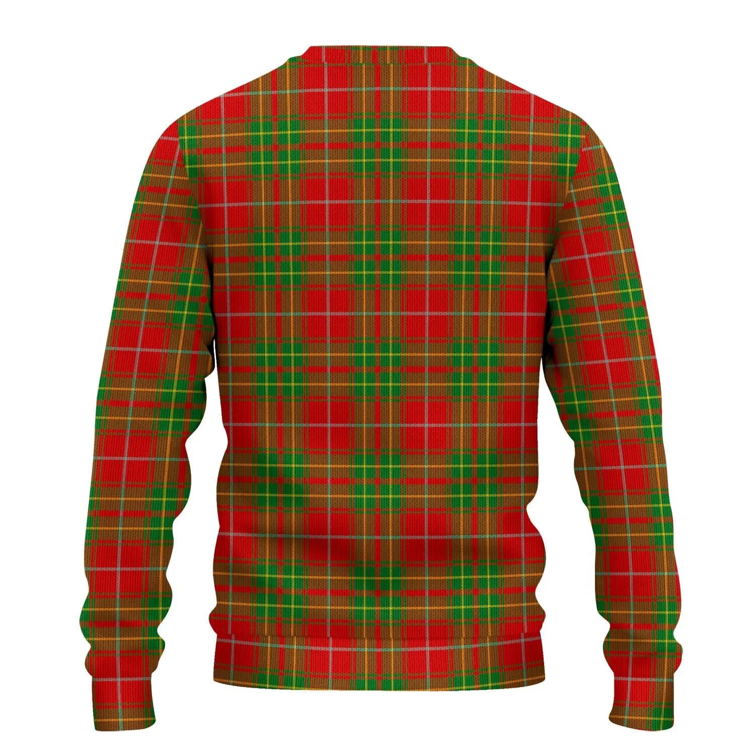 Burnett Tartan Ugly Sweater with Family Crest