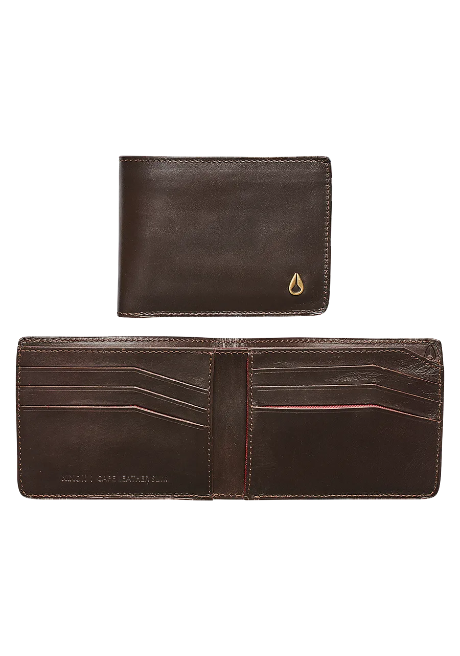 Cape Leather Slim Wallet - Brown