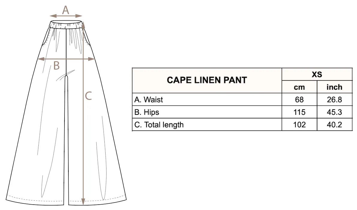 Cape Linen Pants - Brick