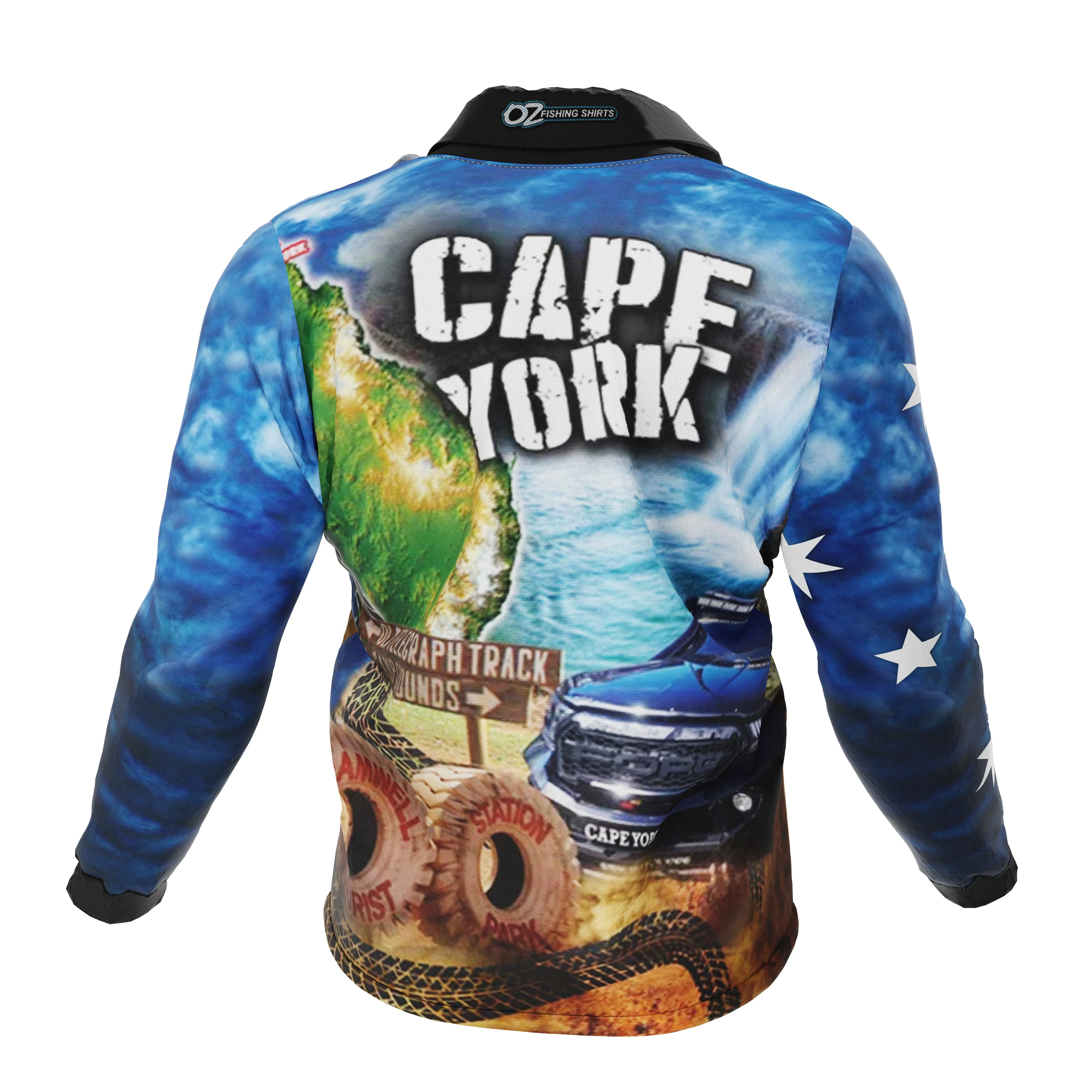 Cape York Blue Fishing Shirt - Quick Dry & UV Rated