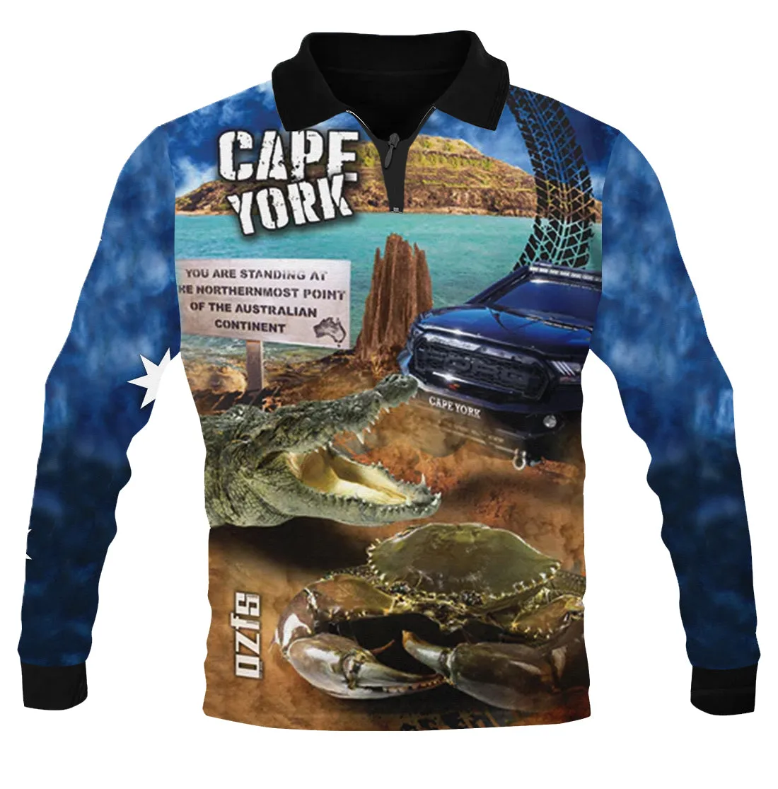 Cape York Blue Fishing Shirt - Quick Dry & UV Rated