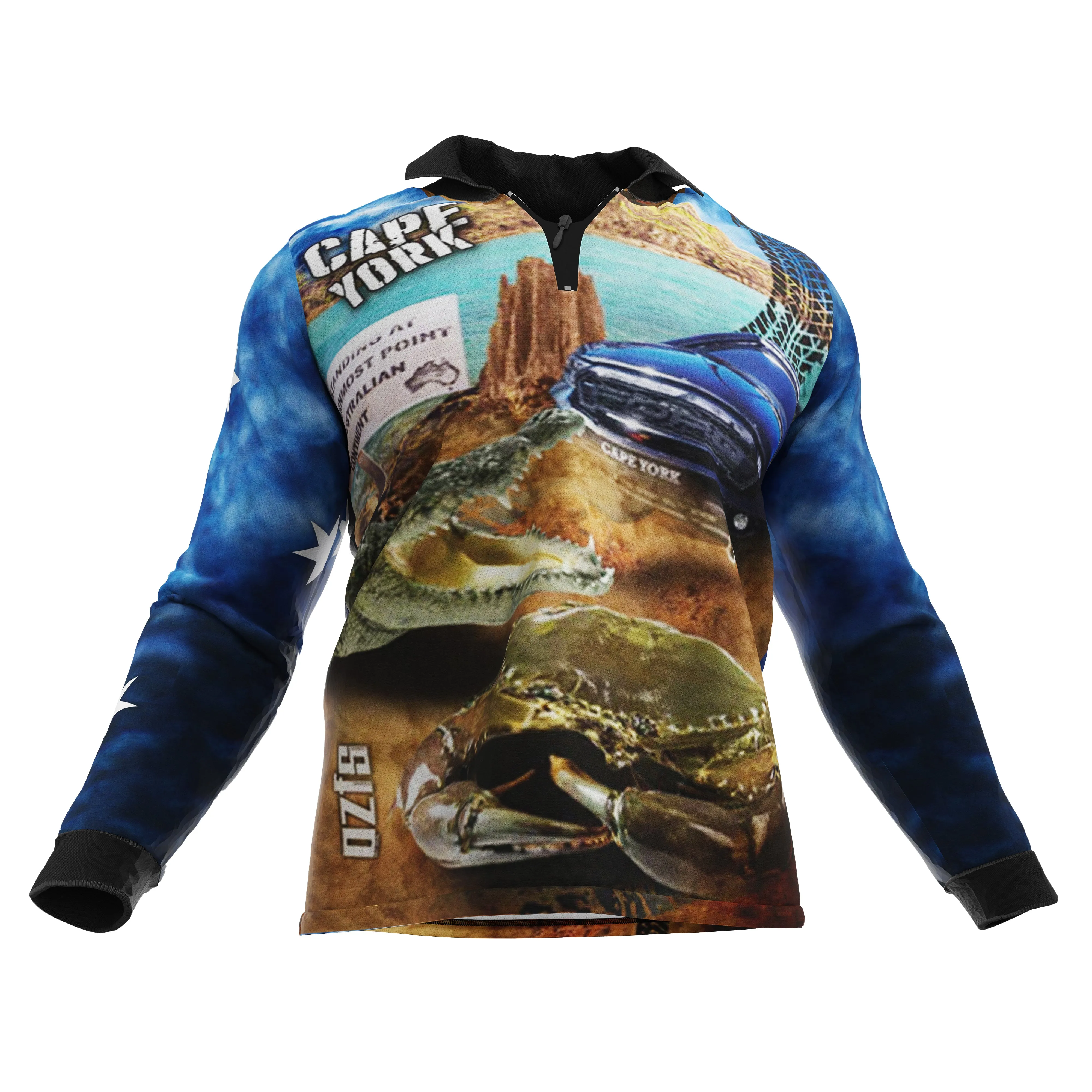 Cape York Blue Fishing Shirt - Quick Dry & UV Rated