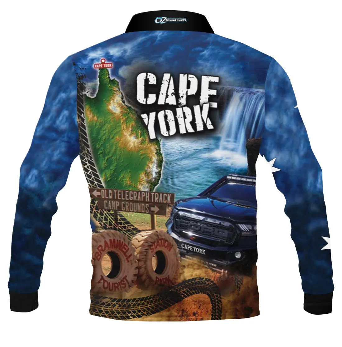 Cape York Blue Fishing Shirt - Quick Dry & UV Rated