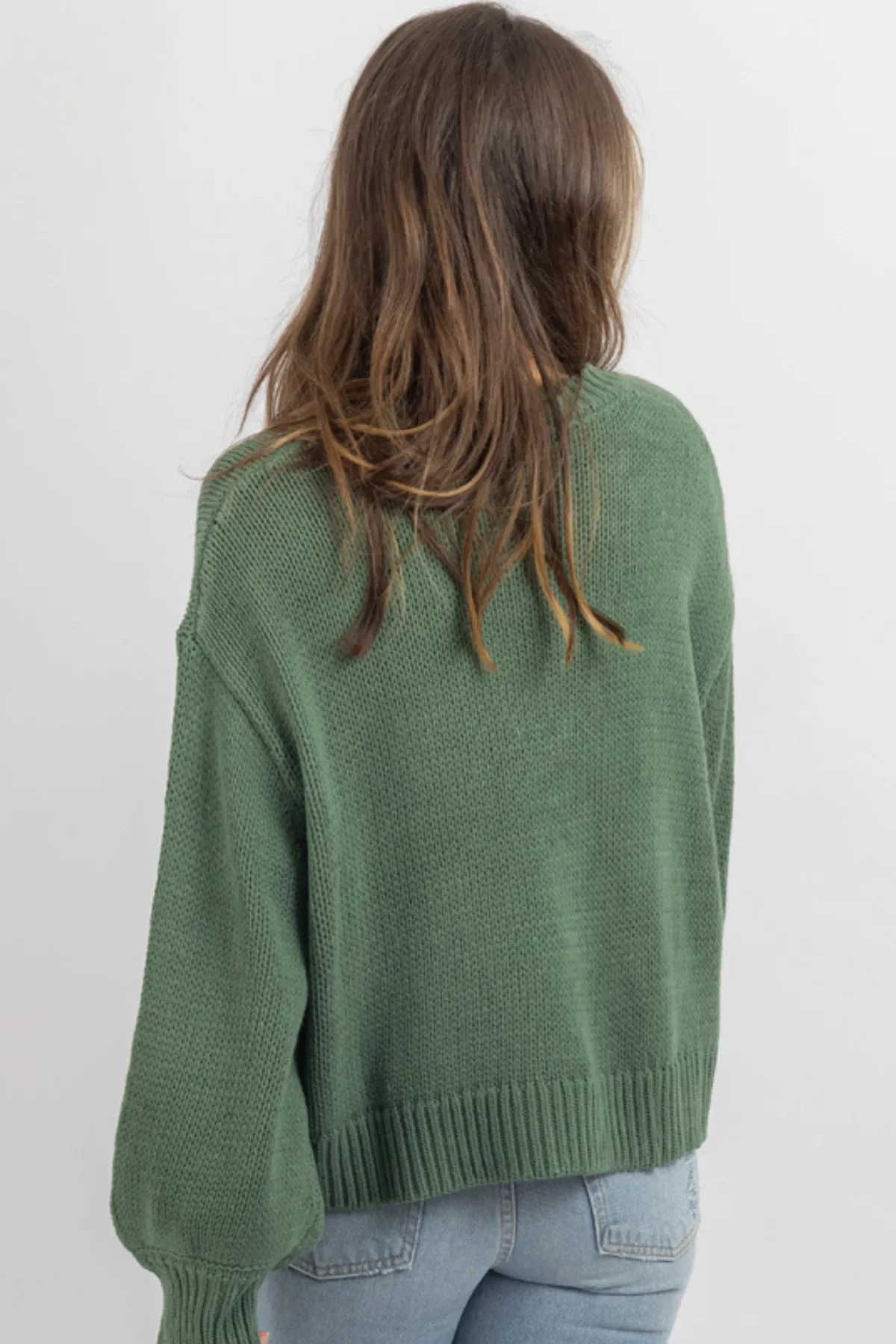 CAPSULE GREEN KNIT TOP