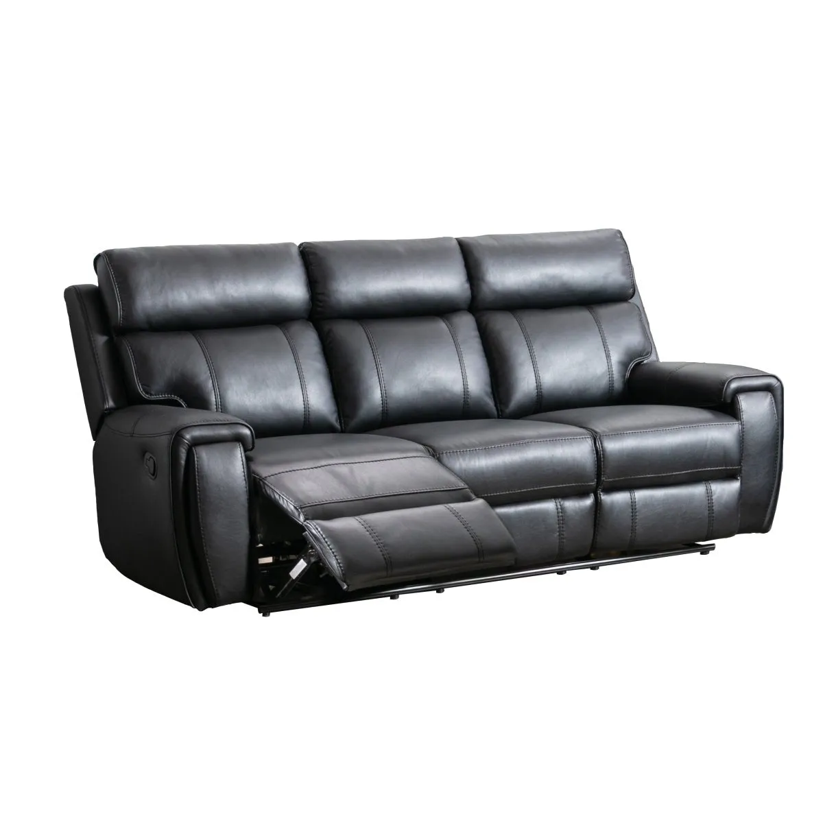 Carnegie Black Reclining Sofa