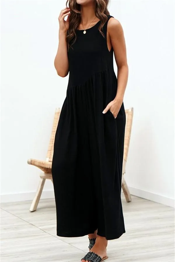 Casual Vest Wide Leg Jumpsuit