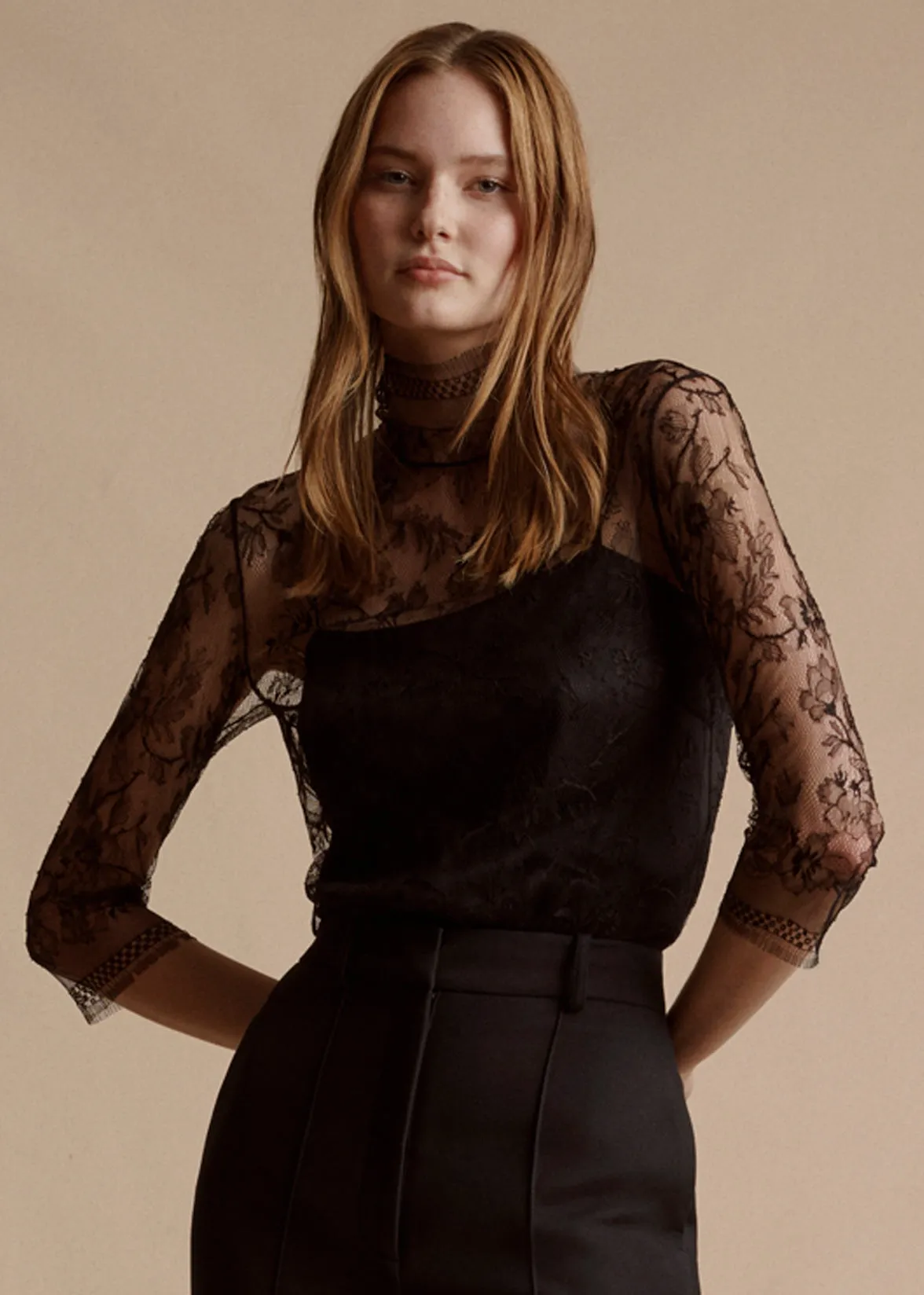 chantilly lace turtleneck