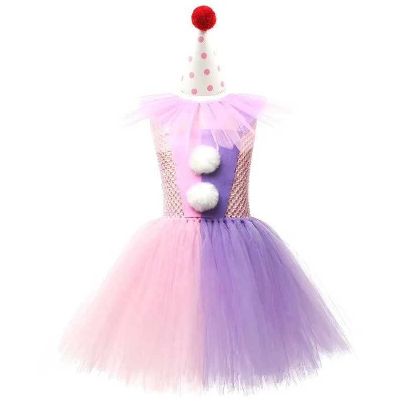 Children's Halloween Dress Up Girl's lace camisole mesh princess dress Dreamy Party Look Carnival Birthday Banquet Halloween Stage Performance Dress