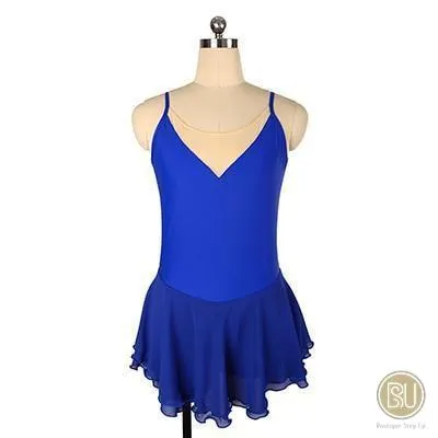 Competition Skating Dress Plain Sleeveless Available in 16 Colors