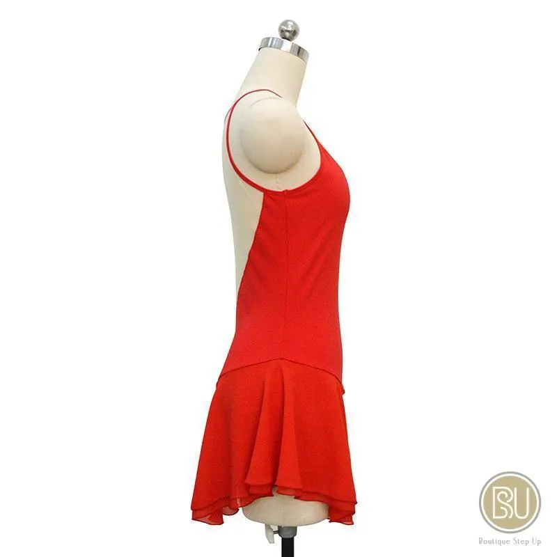 Competition Skating Dress Plain Sleeveless Available in 16 Colors