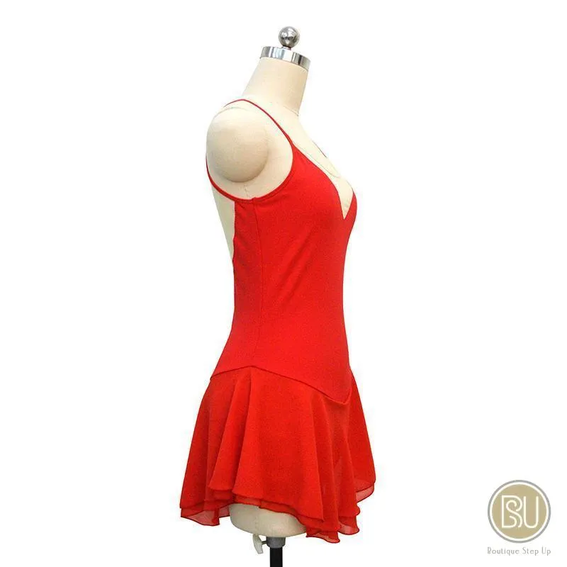 Competition Skating Dress Plain Sleeveless Available in 16 Colors