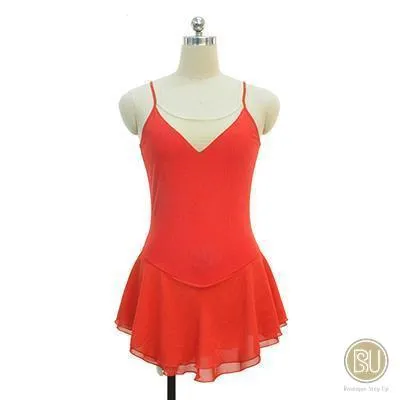 Competition Skating Dress Plain Sleeveless Available in 16 Colors