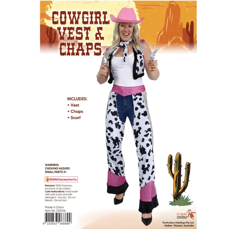 Cowgirl Vest & Chaps Costume