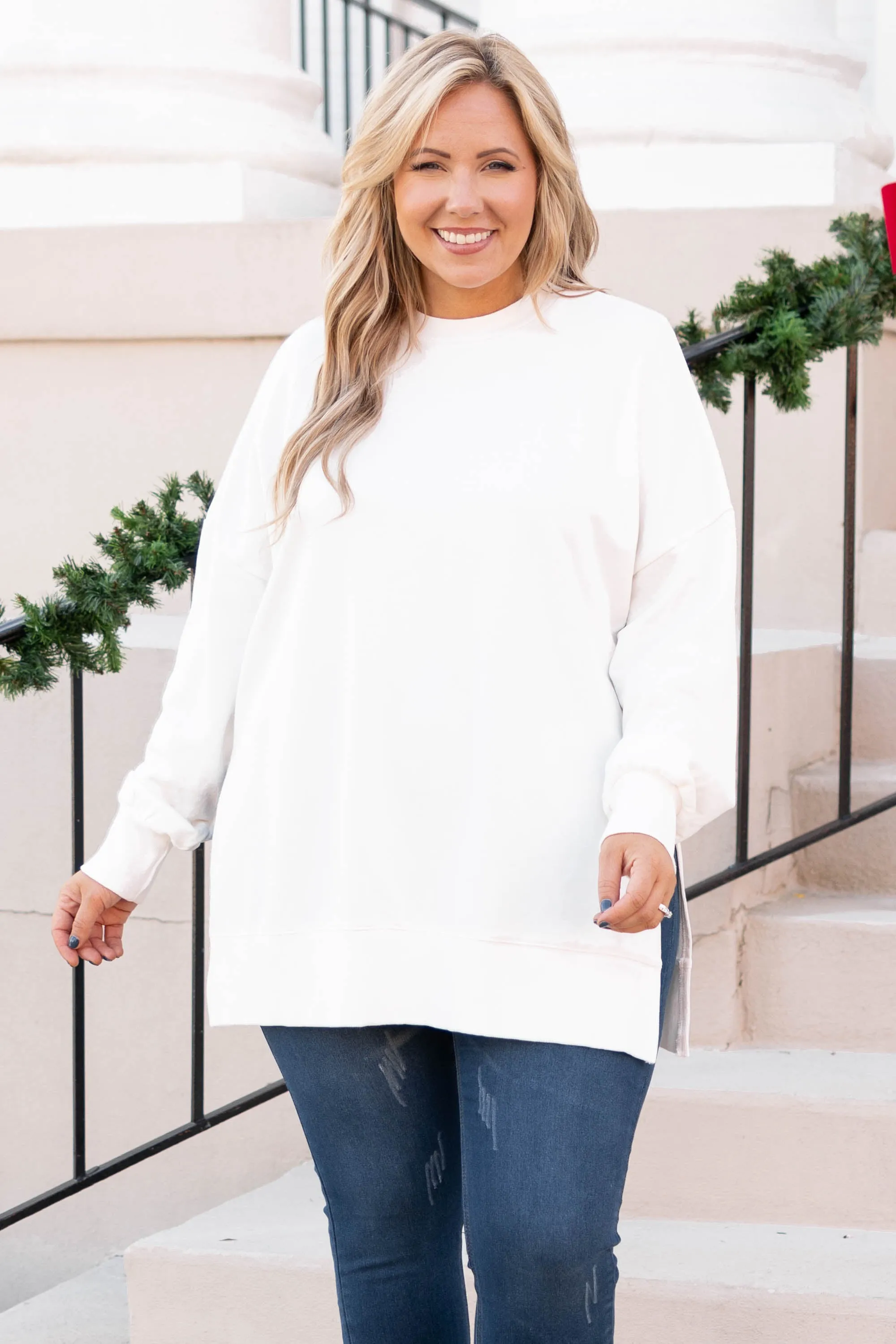 Cozy Pullover, Cream