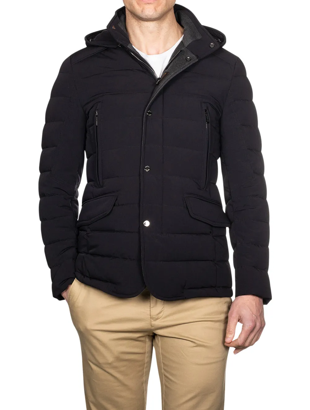 Craig Padded Coat Dark Blue