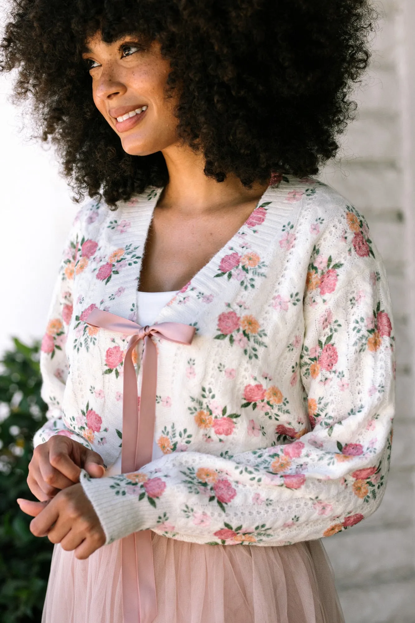 Cressida Floral Knit Cardigan