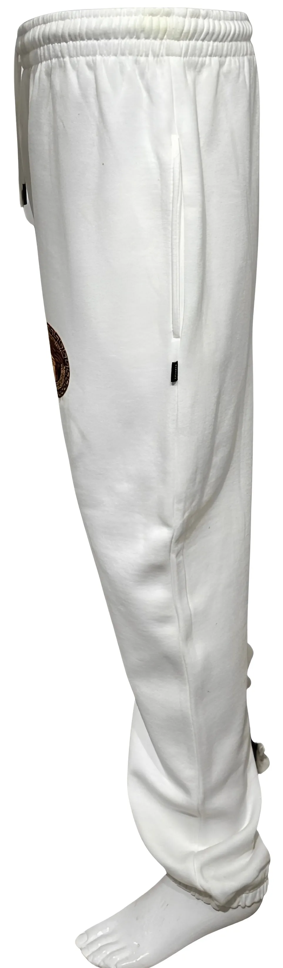 ^CROOKS & CASTLES^ (WHITE) ~SNOOP DOG~ JOGGER SWEATPANTS