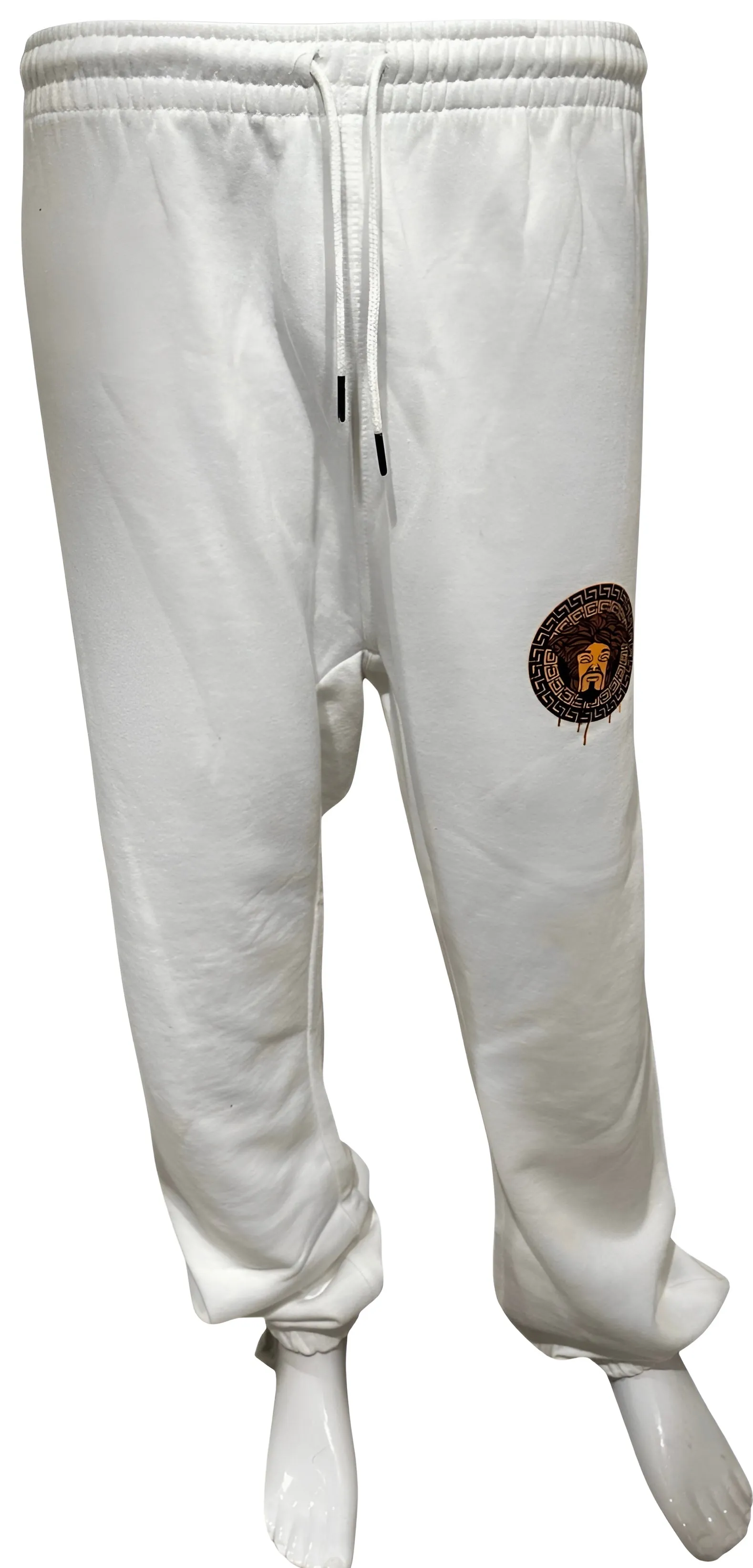 ^CROOKS & CASTLES^ (WHITE) ~SNOOP DOG~ JOGGER SWEATPANTS