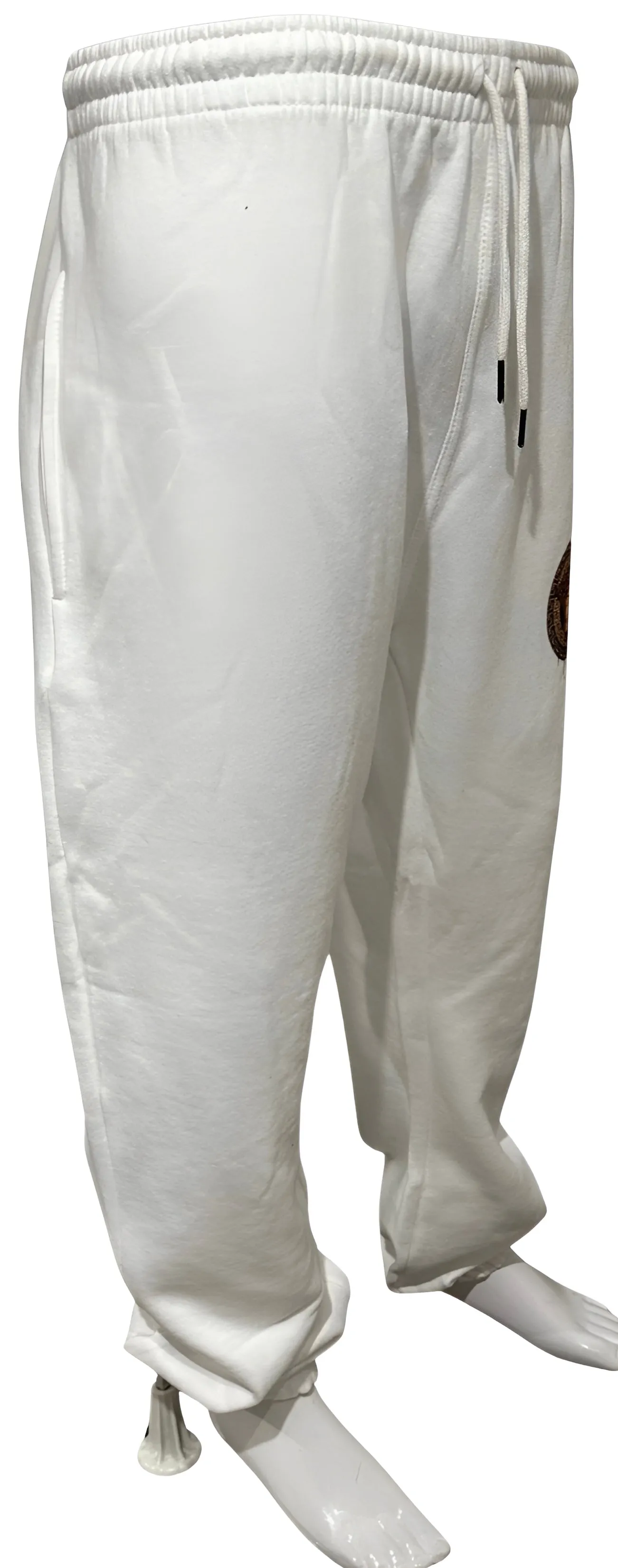 ^CROOKS & CASTLES^ (WHITE) ~SNOOP DOG~ JOGGER SWEATPANTS