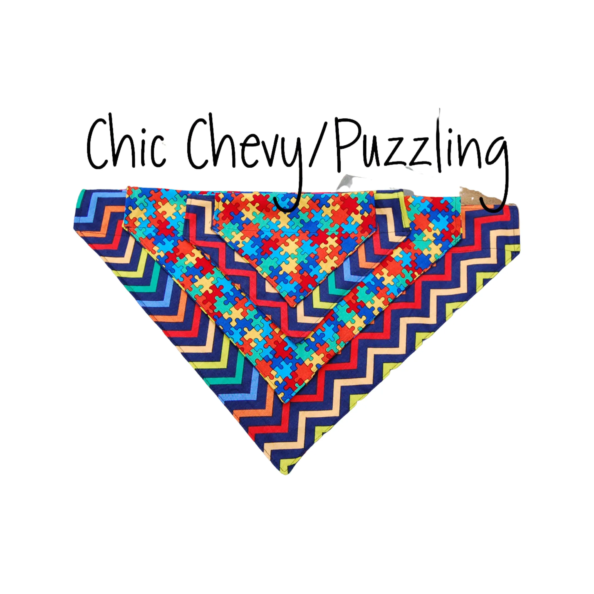 Dog Scarf - Puzzle/Chic Chevy