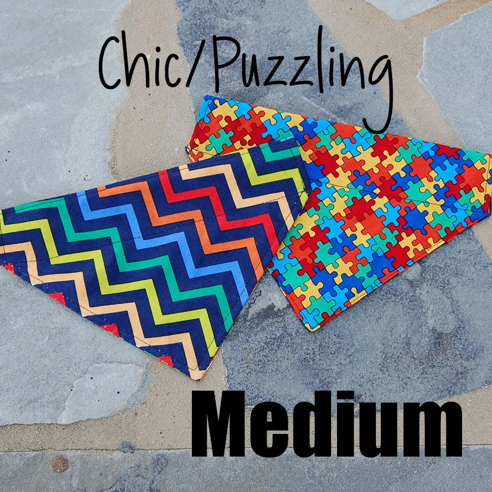 Dog Scarf - Puzzle/Chic Chevy