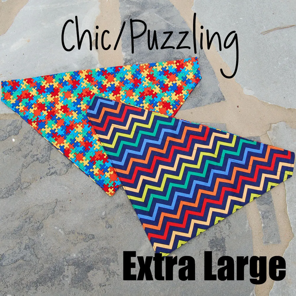 Dog Scarf - Puzzle/Chic Chevy