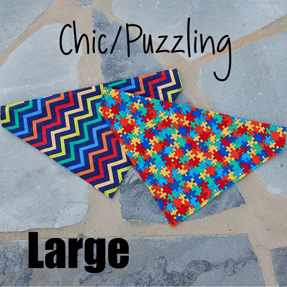 Dog Scarf - Puzzle/Chic Chevy